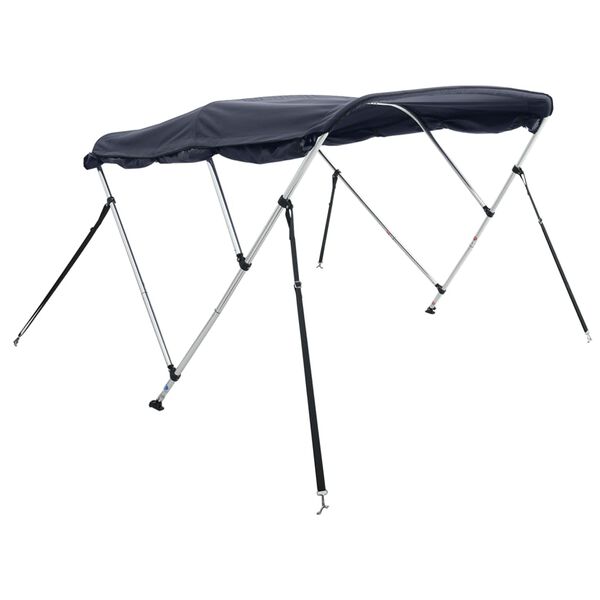vidaXL Toit bimini à 3 arceaux parois latérales 183x(137-152)x137 cm