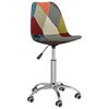 vidaXL Chaises pivotantes &agrave; manger lot de 4 Patchwork Tissu