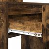 vidaXL Tables de maquillage pour chambre Ch&ecirc;ne fum&eacute; 80 x 39,6 x 135 cm