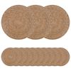 vidaXL Dessous de verre en herbe marine 50 pc Naturel