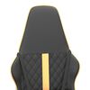 vidaXL Chaise de jeu de massage dor&eacute; et noir similicuir