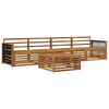 vidaXL Ensemble de canap&eacute;s d'ext&eacute;rieur 5 pc Naturel