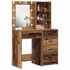 vidaXL Table de Toilette avec tiroir 2 pcs Marron 50 x 41 x 135 cm