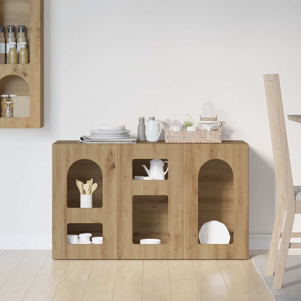 vidaXL Buffet Ch&ecirc;ne artisanal 100 x 35 x 59 cm Bois d'ing&eacute;nierie