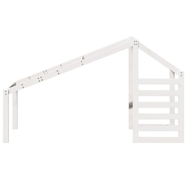 vidaXL Toit de lit pour enfants blanc 198x87x113 cm bois de pin massif
