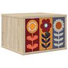 vidaXL Cabinet de chevet mural ESSEN Ch&ecirc;ne Sonoma 36 x 33 x 25 cm