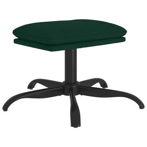 vidaXL Repose-pied Vert fonc&eacute; 60x60x36 cm Velours