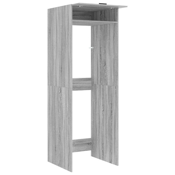 vidaXL Armoire pour machine &agrave; laver avec stockage 2 pcs Gris Sonoma