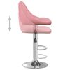 vidaXL Tabourets de bar lot de 2 rose velours
