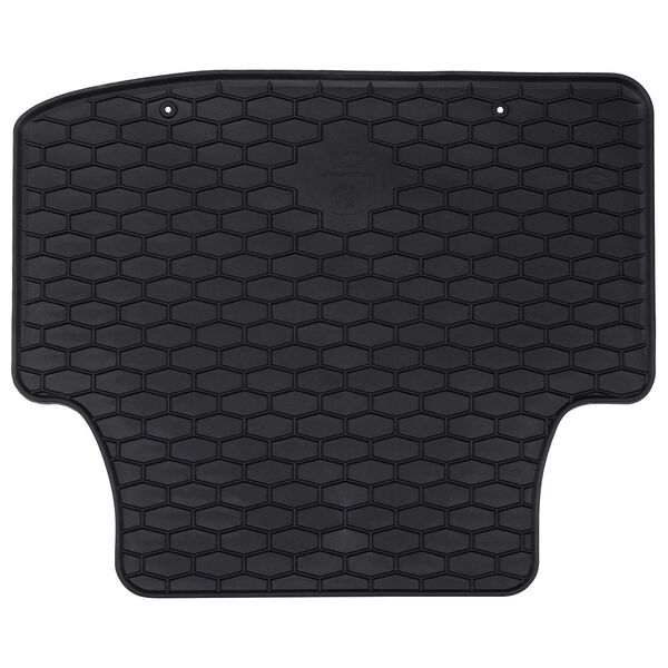 vidaXL Tapis de voiture 4 pcs Noir Caoutchouc