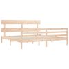 vidaXL Cadre de lit sans matelas 200x200 cm bois massif