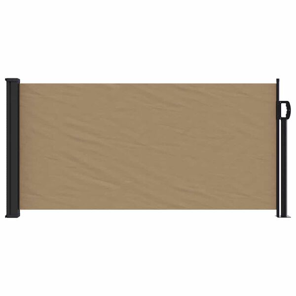 vidaXL Auvent lat&eacute;ral r&eacute;tractable taupe 100x500 cm
