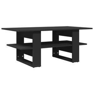 vidaXL Table basse noir 102x55x42 cm bois d'ing&eacute;nierie