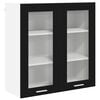 vidaXL Armoire suspendue Ch&ecirc;ne noir 80 x 31 x 80 cm Bois d'ing&eacute;nierie
