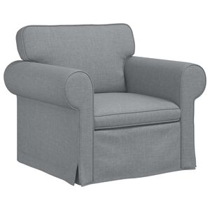 vidaXL Canap&eacute; Gris clair 95 x 82 x 80 cm tissu