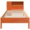 vidaXL Lit biblioth&egrave;que sans matelas cire marron 100x200 cm pin massif