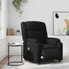 vidaXL Fauteuil de massage inclinable électrique noir similicuir