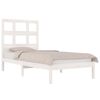 vidaXL Cadre de lit sans matelas blanc 90x190 cm bois de pin massif