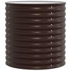 vidaXL Jardini&egrave;re sur&eacute;lev&eacute;e Marron 80 x 80 x 81 cm Acier