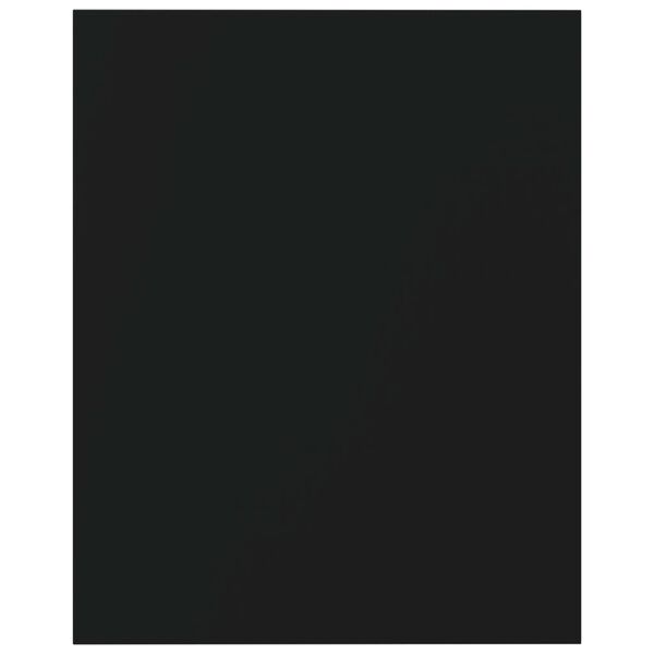 vidaXL Panneaux de biblioth&egrave;que 8 pcs Noir 40x50x1,5 cm Agglom&eacute;r&eacute;