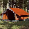vidaXL Tente de camping 2 personnes gris et orange imperméable