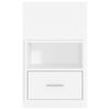 vidaXL Tables de chevet murales 2 pcs Blanc