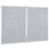 vidaXL Tableau blanc magnétique pliable 120x80x1,7 cm aluminium