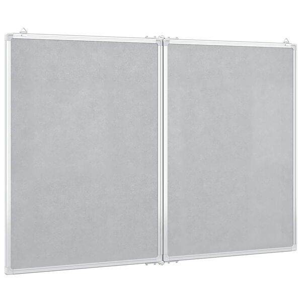vidaXL Tableau blanc magnétique pliable 120x80x1,7 cm aluminium
