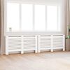 vidaXL Cache-radiateurs 2 pcs Blanc 152x19x81,5 cm MDF