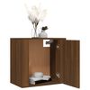 vidaXL Table de chevet murale Chêne marron 50x30x47 cm