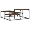 vidaXL Table basse ch&ecirc;ne marron 87,5x87,5x40 cm bois d'ing&eacute;nierie