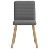 vidaXL Chaises à manger lot de 6 gris foncé tissu