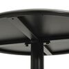 vidaXL Table de jardin ronde noir Ø50x72 cm acier