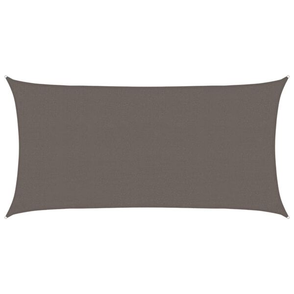 vidaXL Parasol en PEHD rectangulaire 2x4 m Anthracite