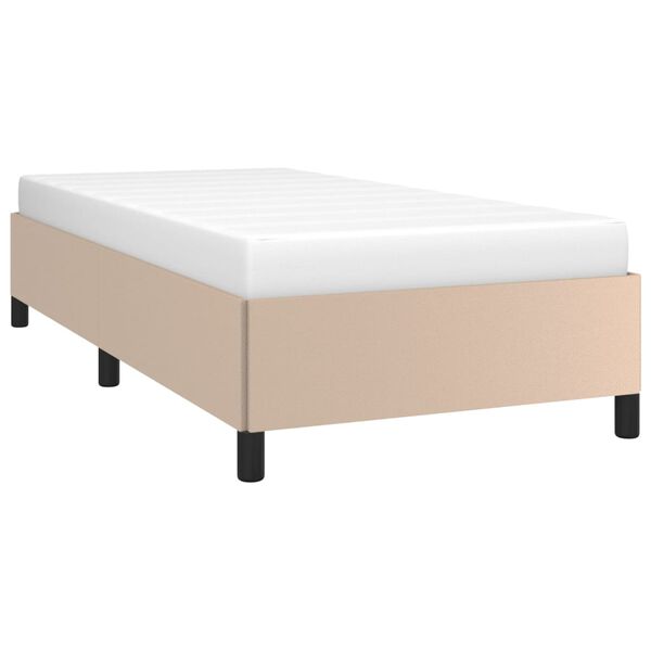 vidaXL Cadre de lit sans matelas cappuccino 90x200 cm similicuir
