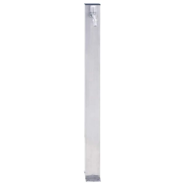 vidaXL Colonne &agrave; eau de jardin 60 cm acier inoxydable carr&eacute;
