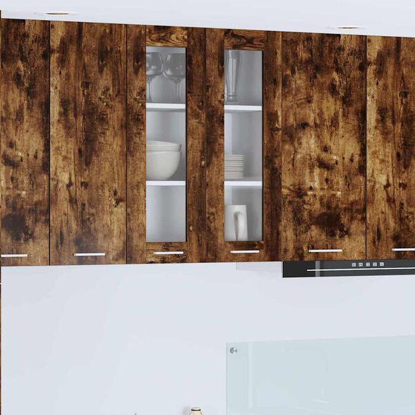 vidaXL Armoire suspendue Ch&ecirc;ne fum&eacute; 60 x 31 x 80 cm Bois d'ing&eacute;nierie