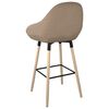 vidaXL Tabouret de bar Taupe Tissu