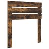 vidaXL Cadre de lit avec t&ecirc;te de lit Ch&ecirc;ne fum&eacute; 75 x 190 cm Pin massif