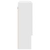 vidaXL Armoire Miroir Blanc 80 x 17 x 55 cm Bois d'ing&eacute;nierie