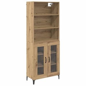 vidaXL Haut Armoire Ch&ecirc;ne artisanal 69,5 x 34 x 180 cm