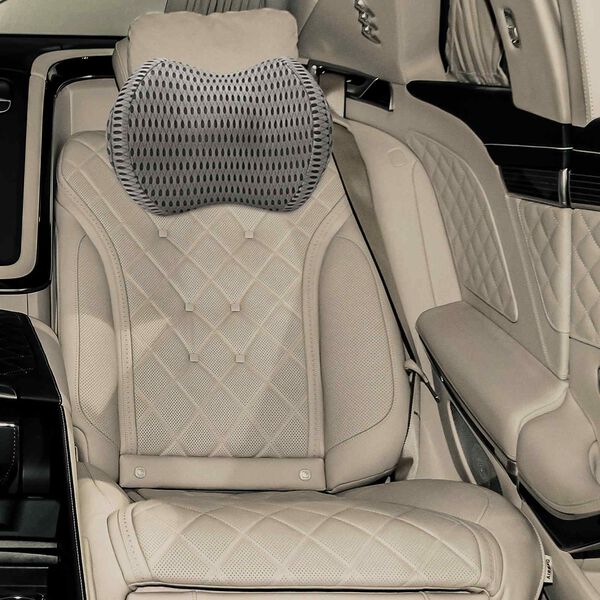 vidaXL Oreiller avec oreiller R&eacute;glable Gris 31 x 23 x 14 cm Maille 4D