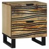 vidaXL Cabinet de chevet Marron 40 x 33 x 46 cm Bois d'acacia massif