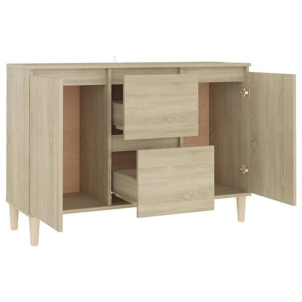 vidaXL Buffet ch&ecirc;ne sonoma 101x35x70 cm bois d'ing&eacute;nierie