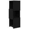 vidaXL Meuble d'angle Ch&ecirc;ne noir 30,5x30x95cm Bois d'ing&eacute;nierie