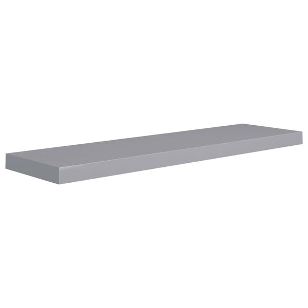 vidaXL &Eacute;tag&egrave;re murale flottante gris 90x23,5x3,8 cm MDF