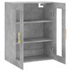 vidaXL Armoire murale gris b&eacute;ton 69,5x34x90 cm
