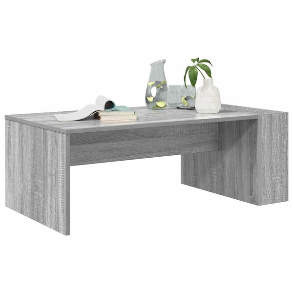 vidaXL Table basse Gris Sonoma 95 x 50 x 34 cm Bois d'ing&eacute;nierie