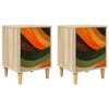vidaXL Table de chevet BONN 2 pc Ch&ecirc;ne Sonoma 36 x 33 x 50 cm