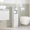 vidaXL Meuble de salle de bain avec porte-rouleau blanc 20,5x22x90 cm